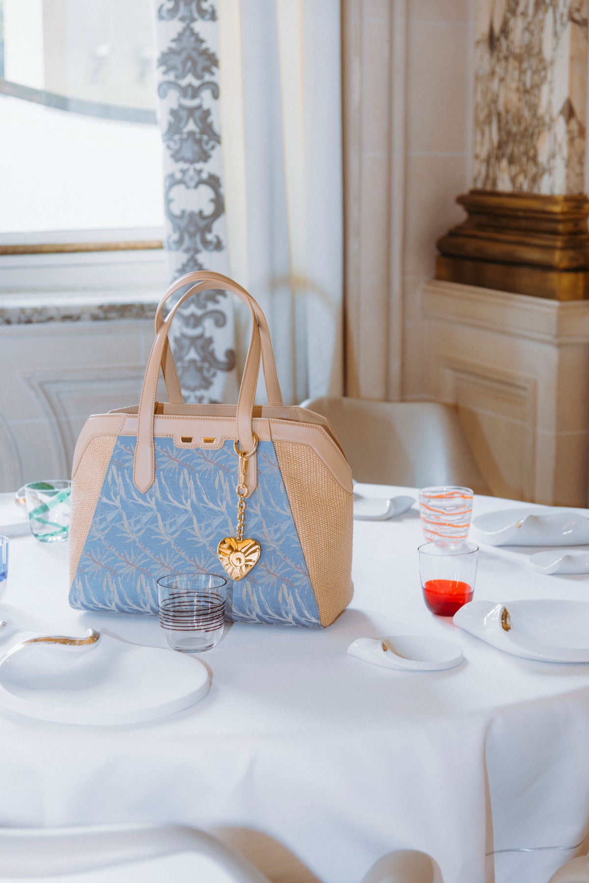 CB X BENE, THE PAGE BAG feat. 'WILLOW' in Cornflower Blue