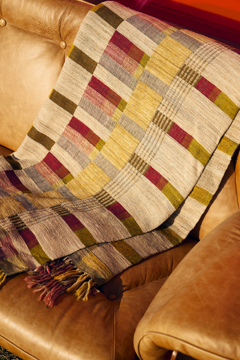 Neeru Kumar, Handwoven Throw in Wild Tussar