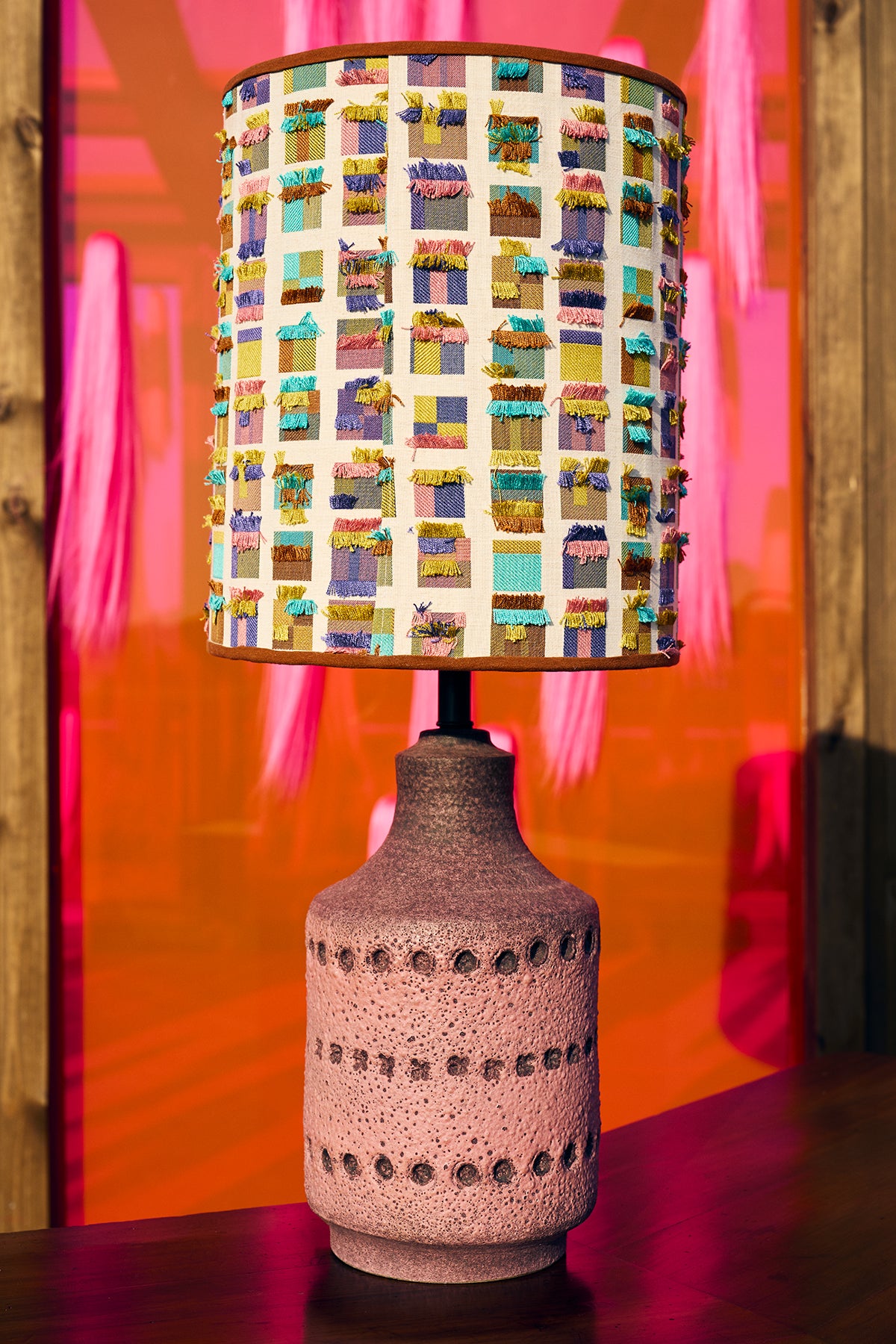 Alvino Bagni, Pottery Urn Lamp in Tahaa Exotic