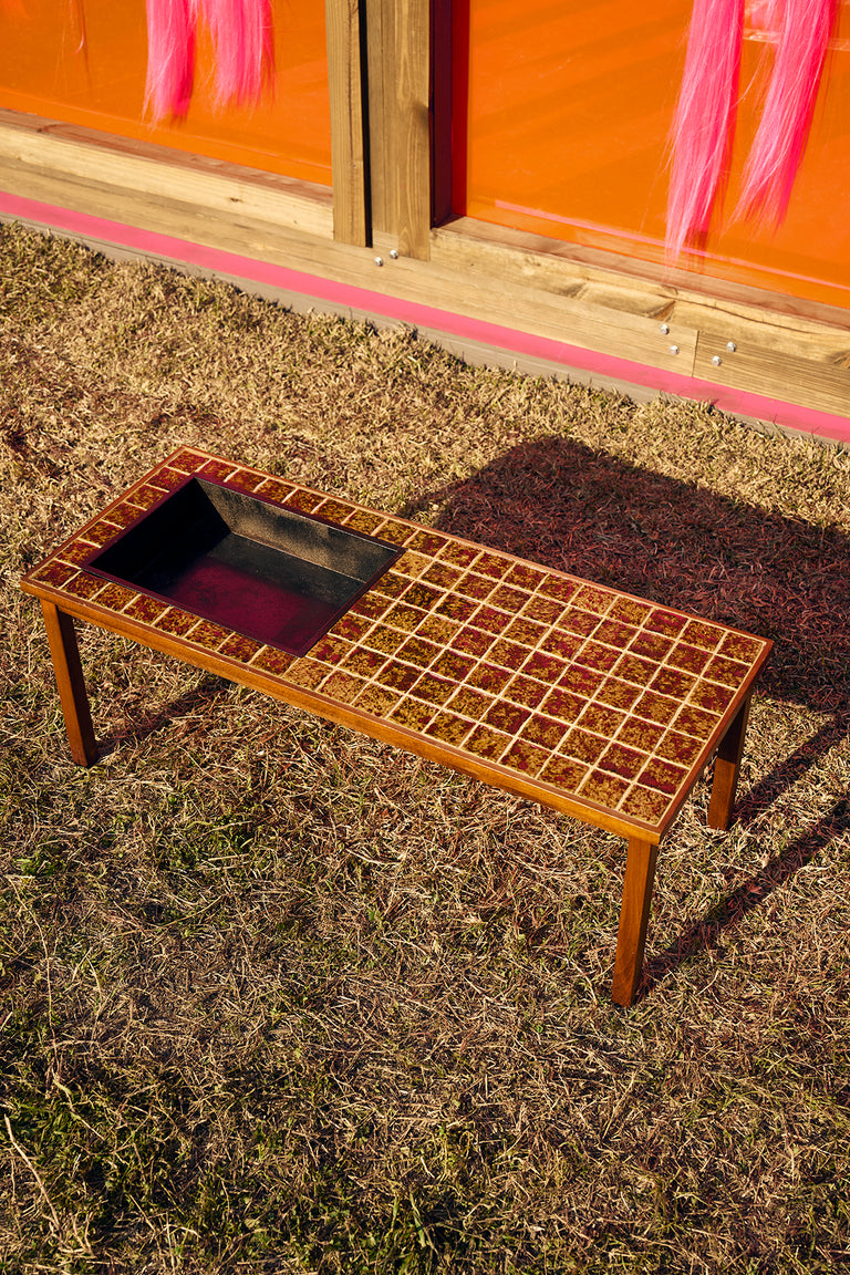 Mosaic and Teak Table, Sweden 1960s