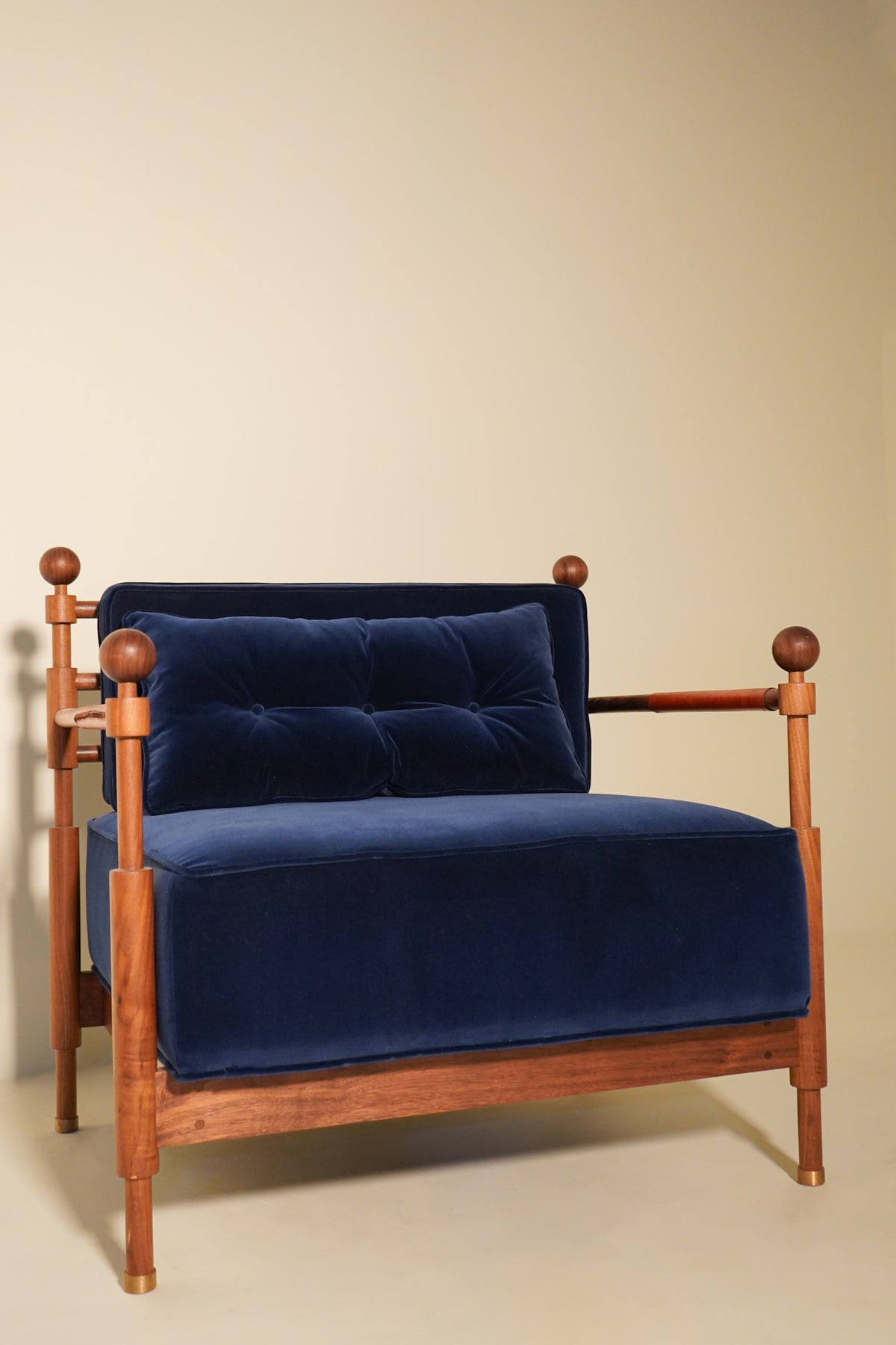 Ursa Chair by Wren + Cooper in Blue Velvet