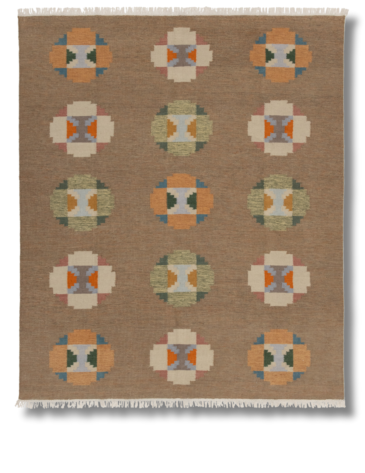 The poppy, 100% Wool in 8' X 10'