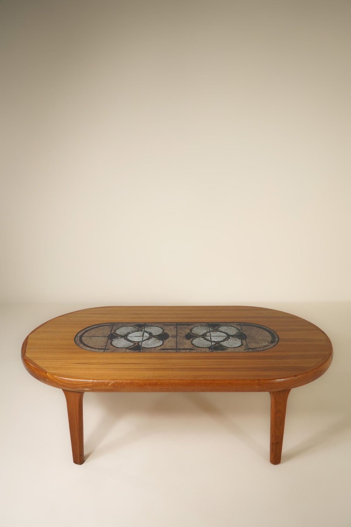 Vintage Tulip Inset Danish Cocktail Table