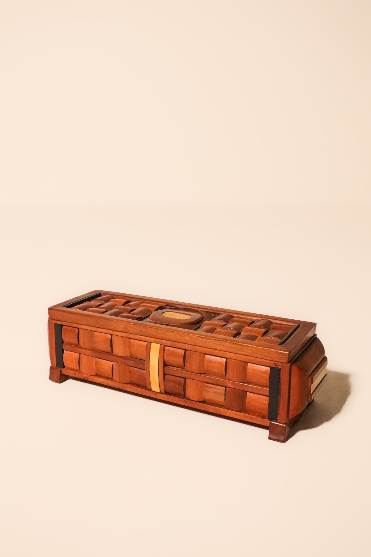 Mid-Century Crafted Wood Box