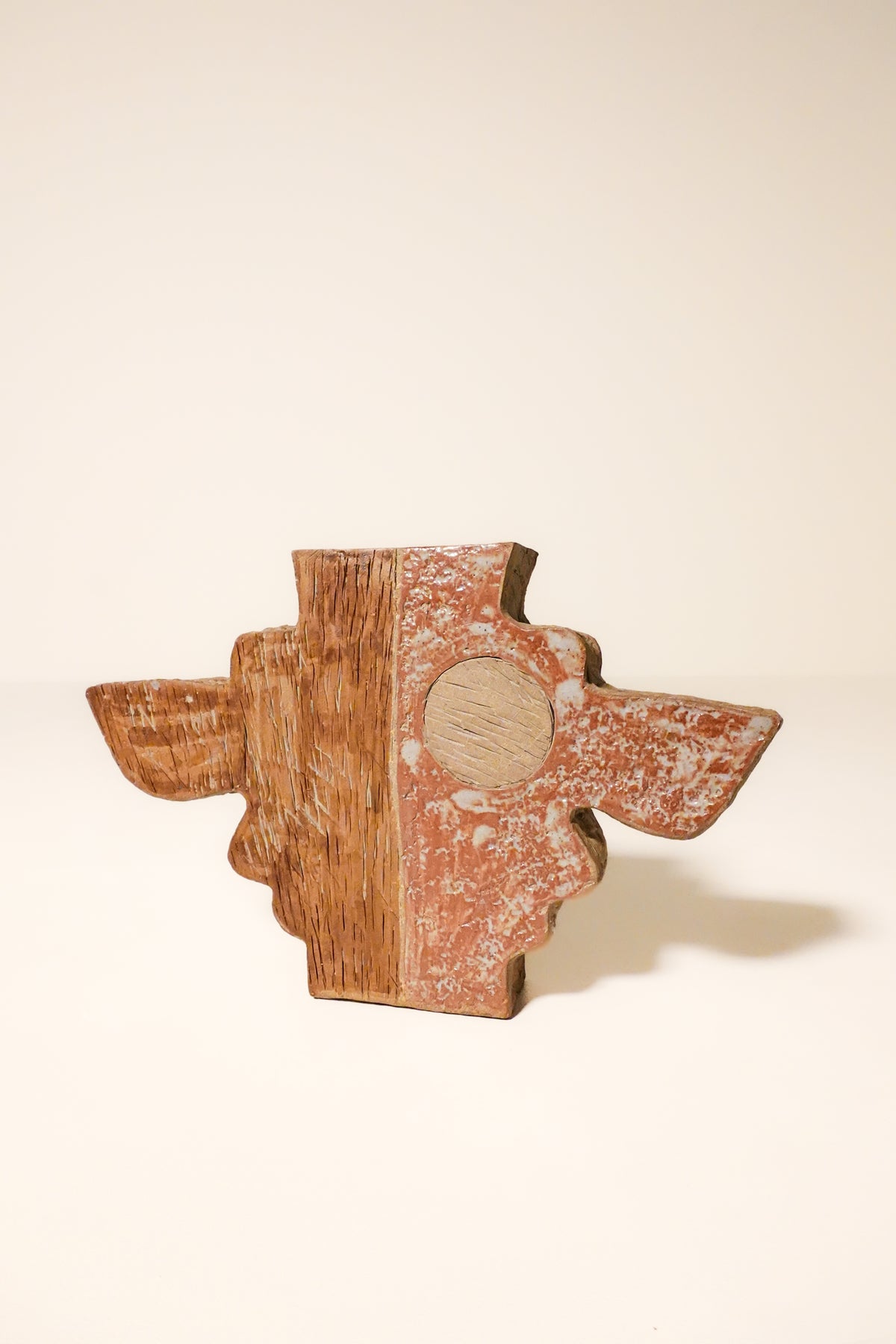 Mid-Century Geometric Pottery Vessel