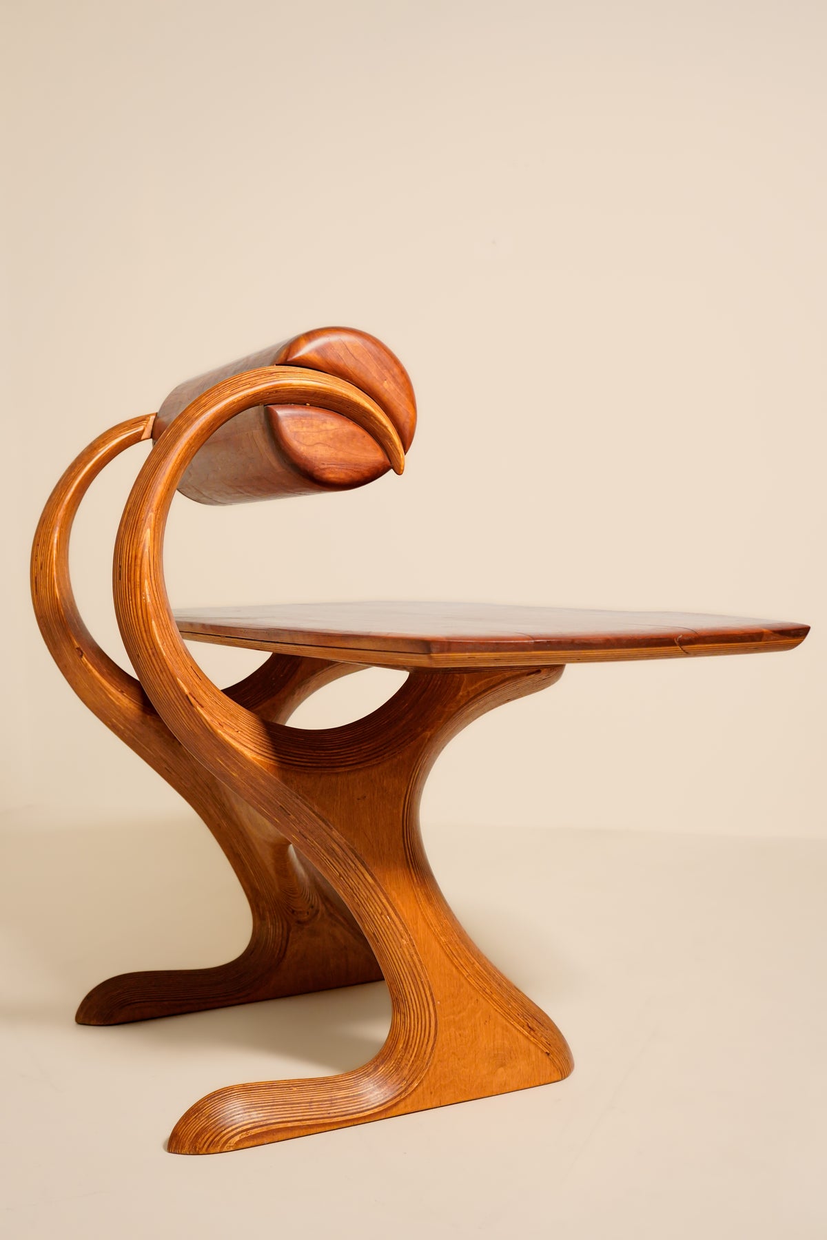 American Designer, Studio Craft Walnut Desk — 1970s