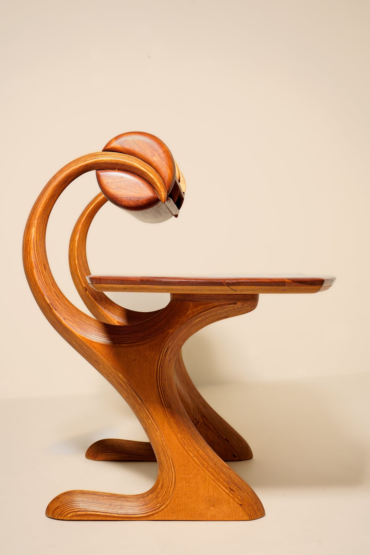 American Designer, Studio Craft Walnut Desk — 1970s