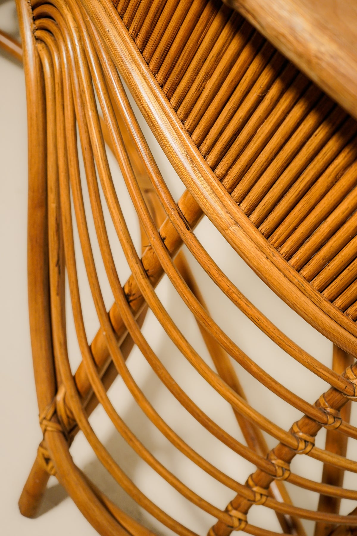 McGuire Bamboo Console, 1970s