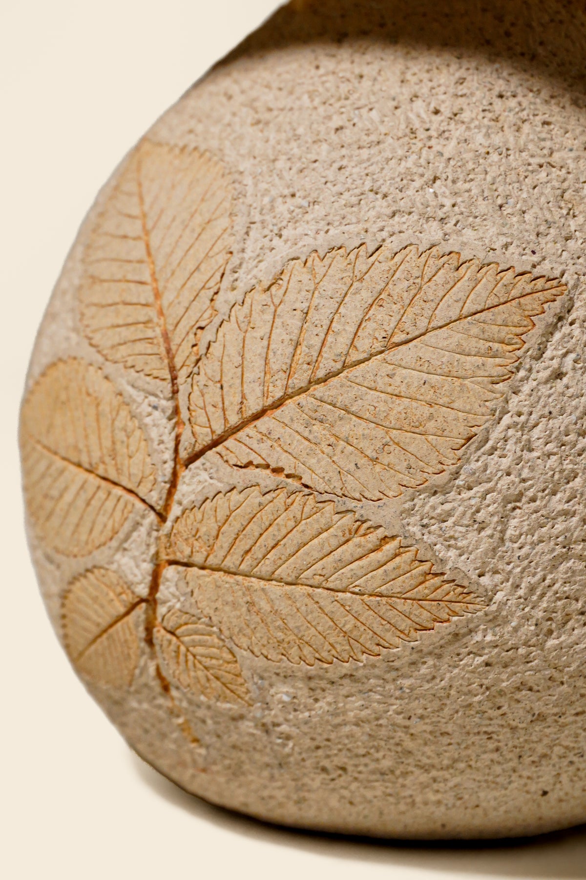 Herbarium Studio Pottery Lamp — France 1970s