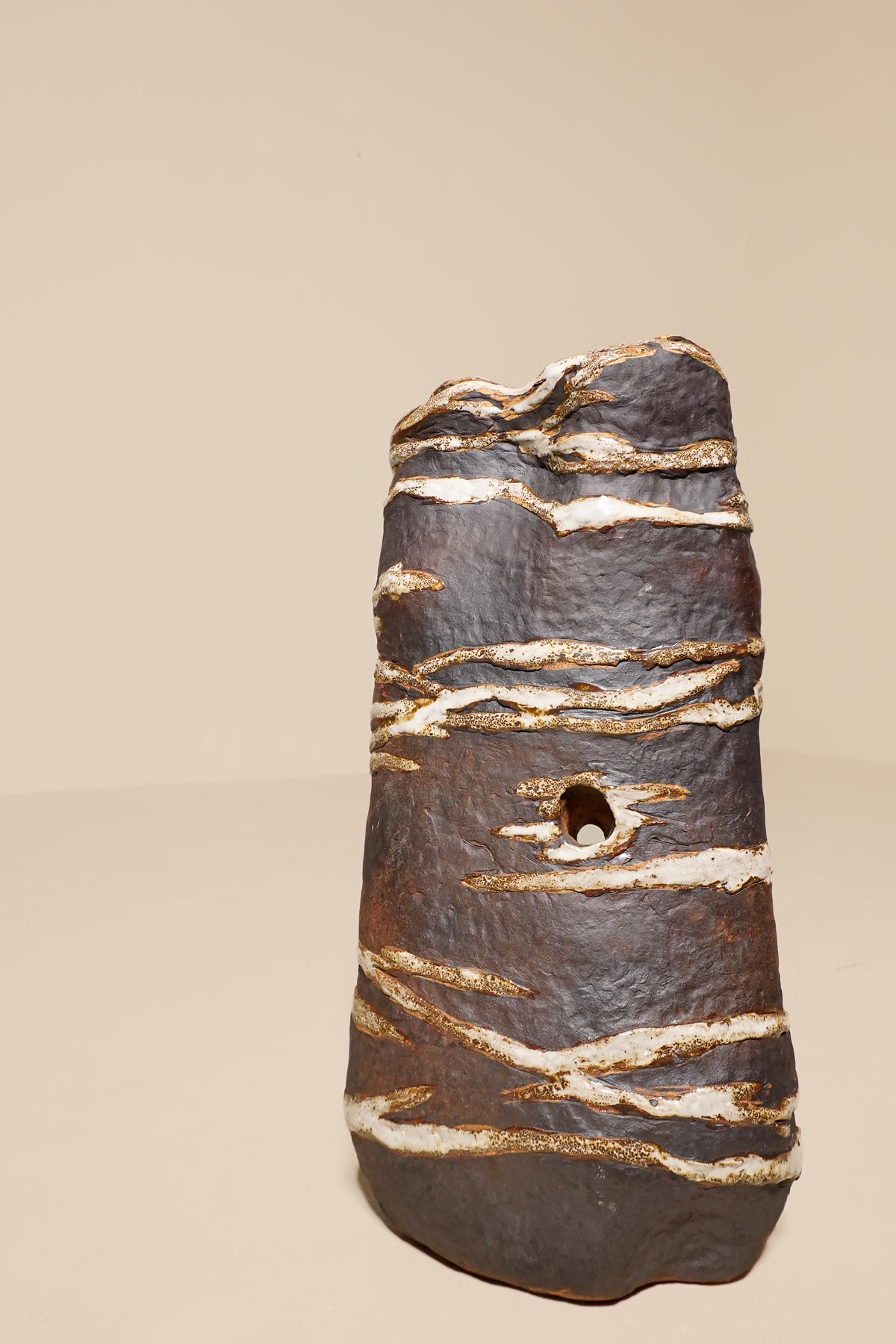 Sculptural Ceramic Vessel — Anne Van Kleeck, 1970s