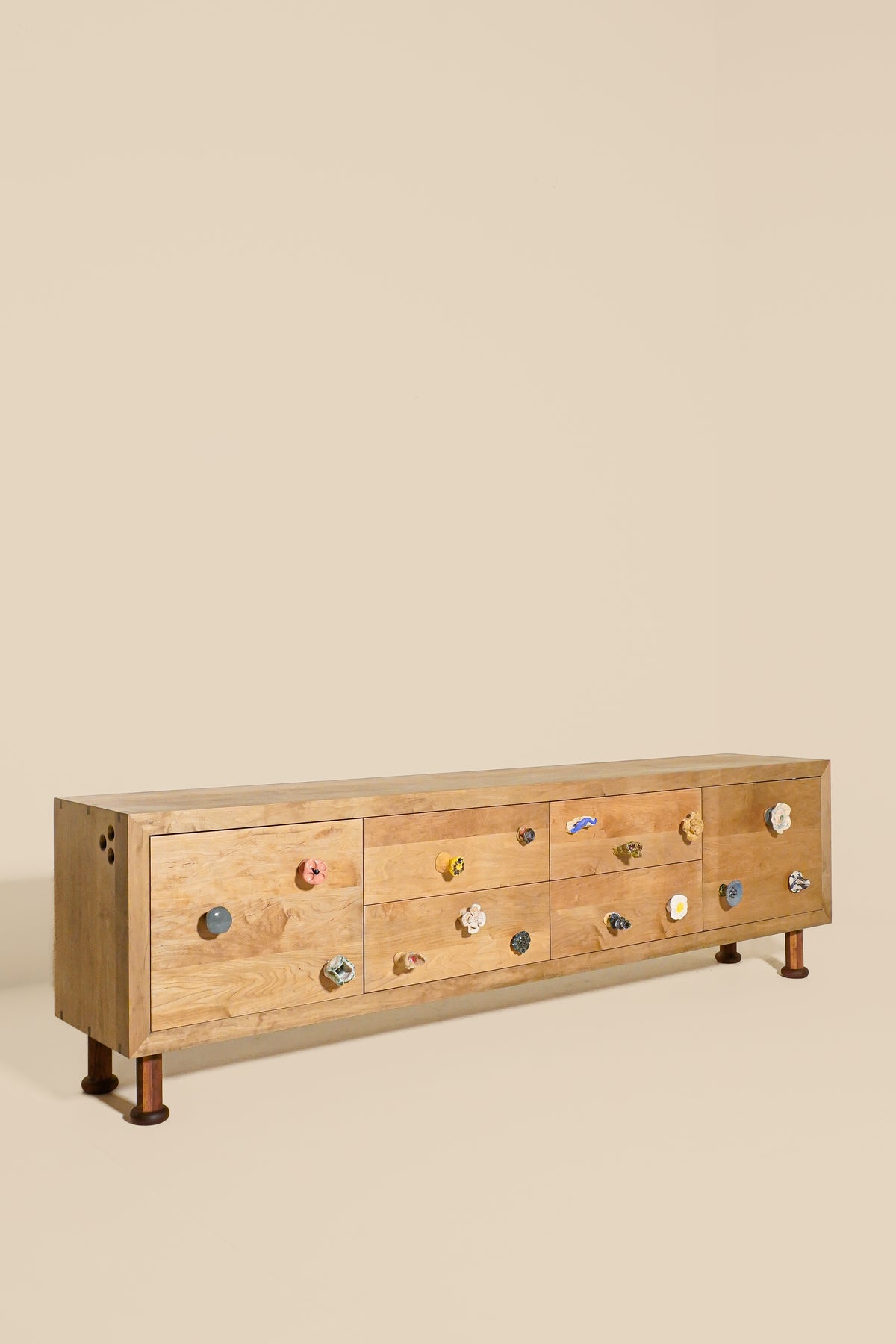 Rosevale Credenza, Maple and Ceramic, BDDW