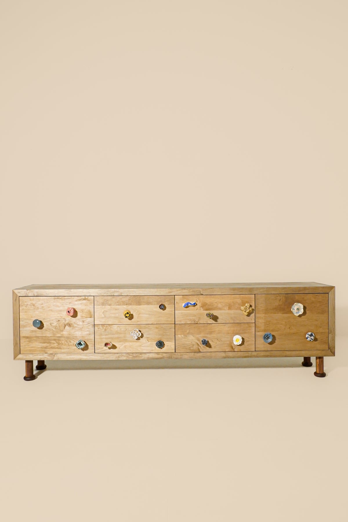 Rosevale Credenza, Maple and Ceramic, BDDW