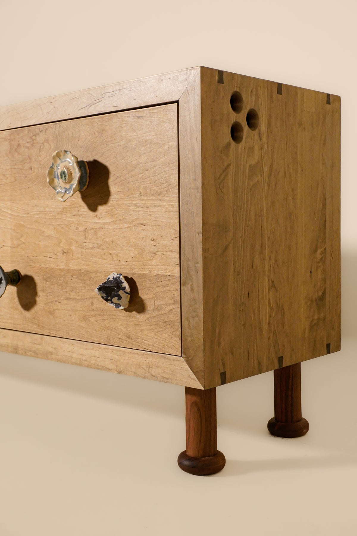 Rosevale Credenza, Maple and Ceramic, BDDW