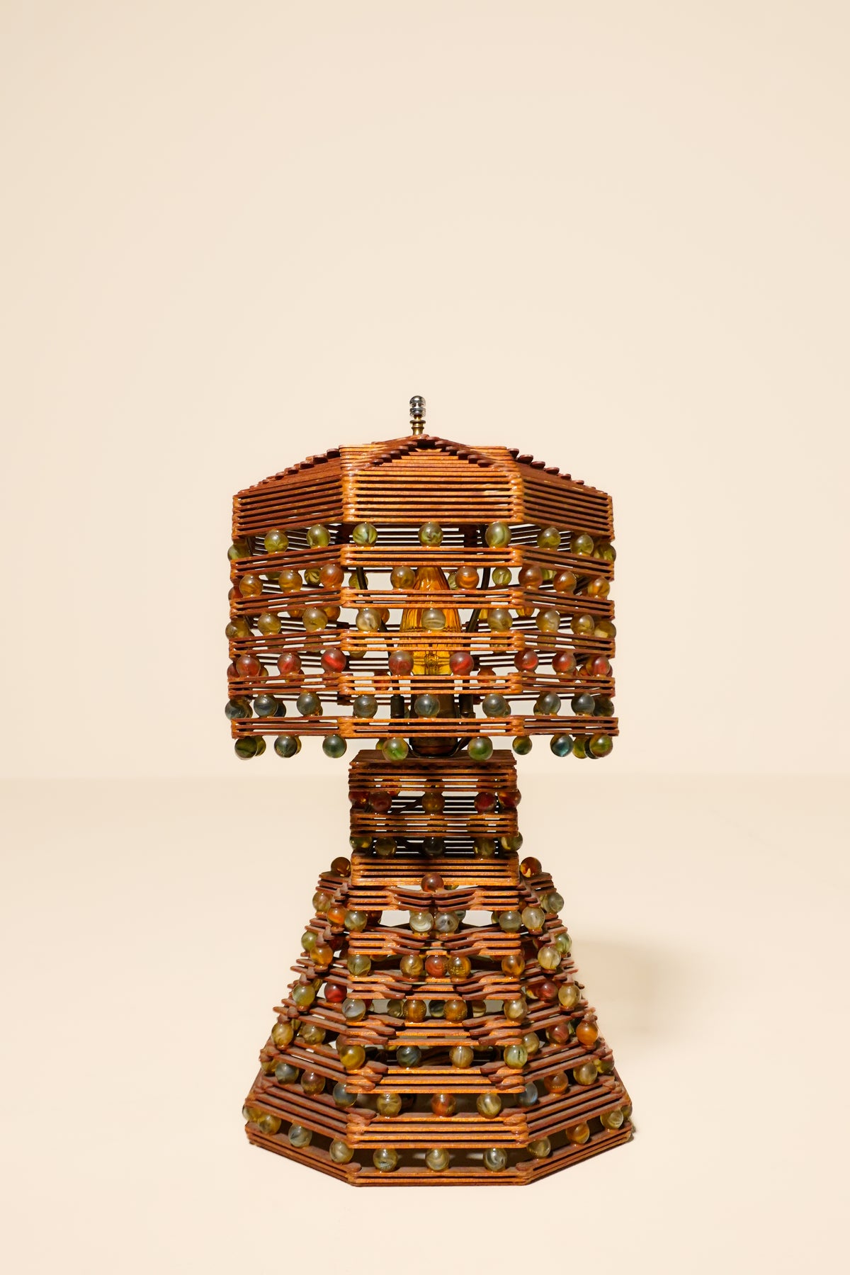 American Folk Art Lamp