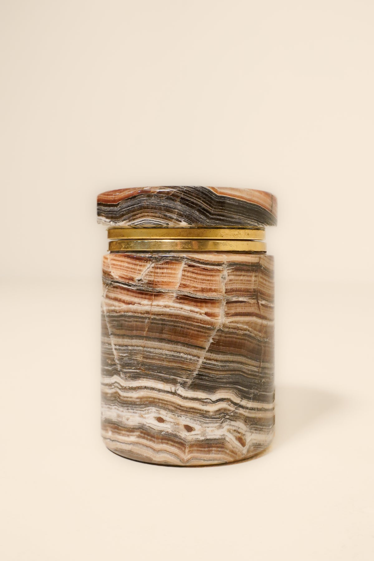 Stone Lidded Jar   — Italy 1970s