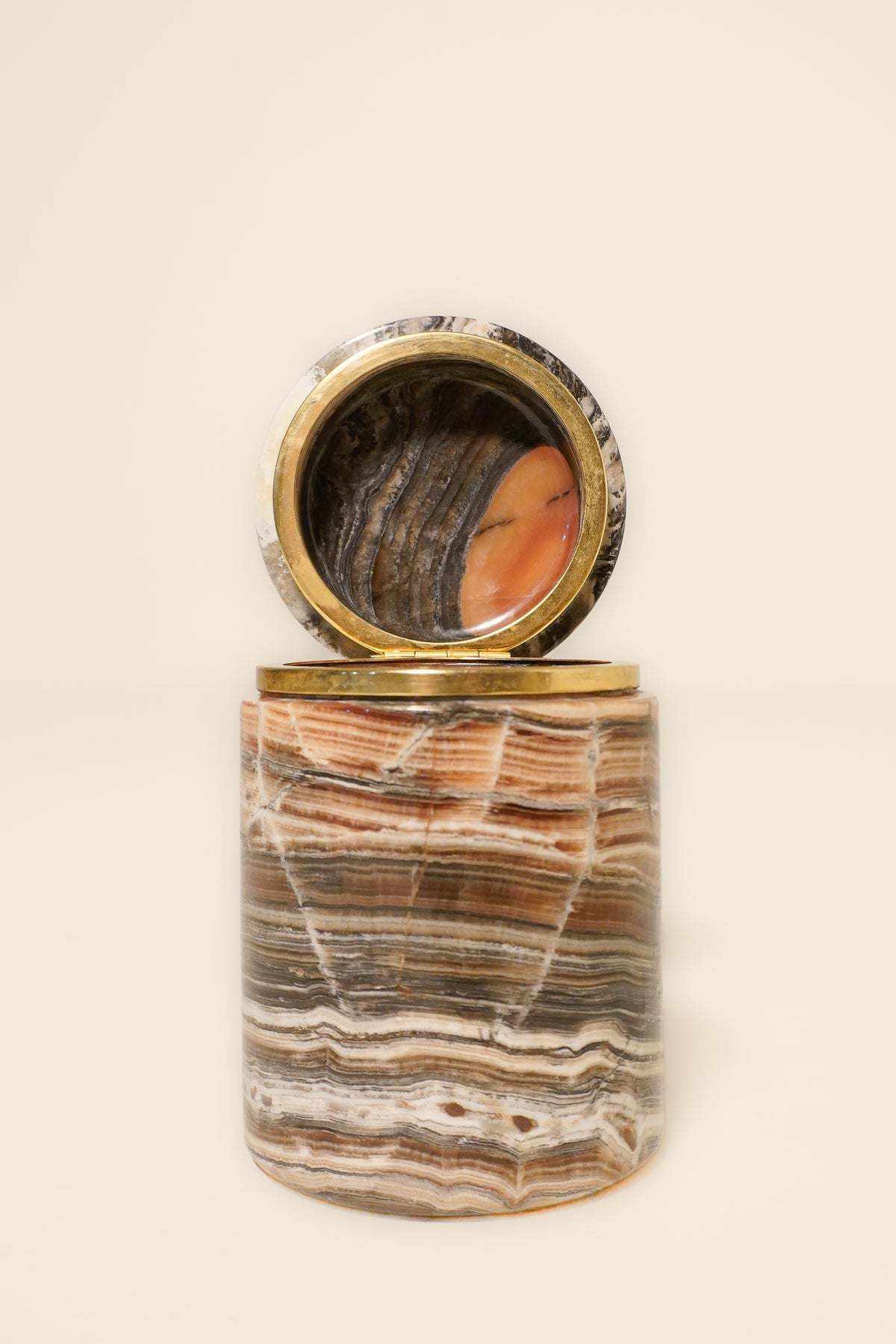 Stone Lidded Jar   — Italy 1970s