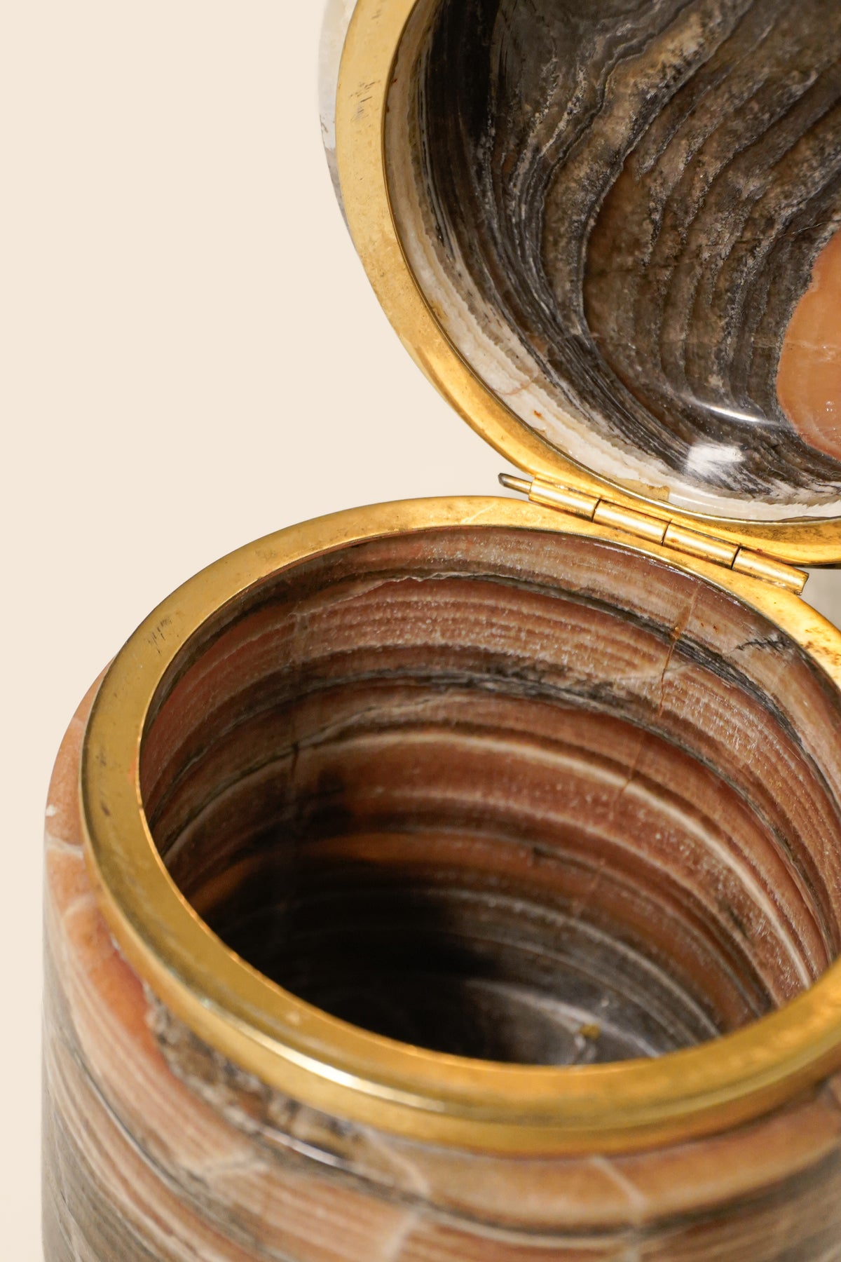Stone Lidded Jar   — Italy 1970s