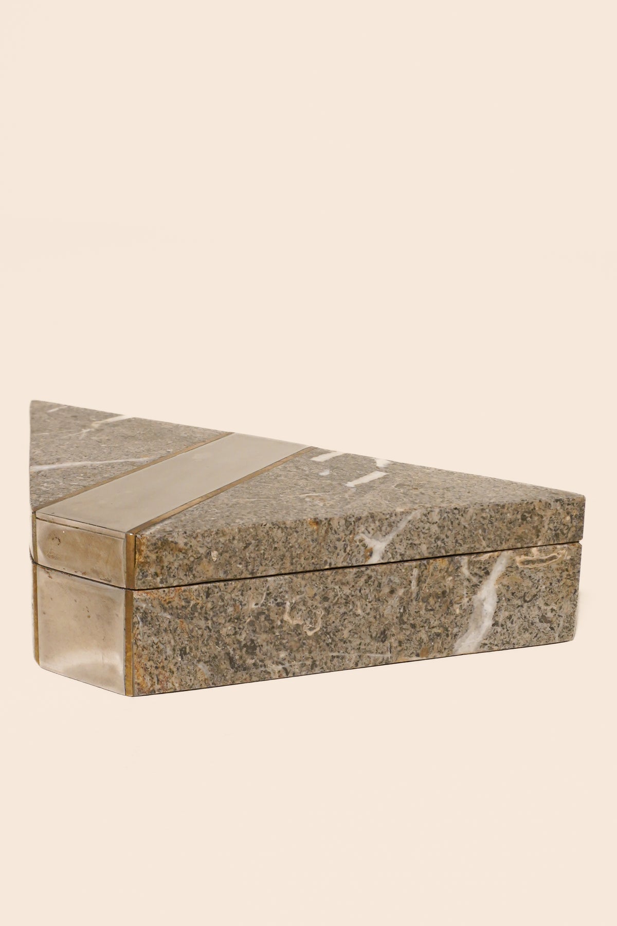 Stone Trapezoid Box by Maitland-Smith