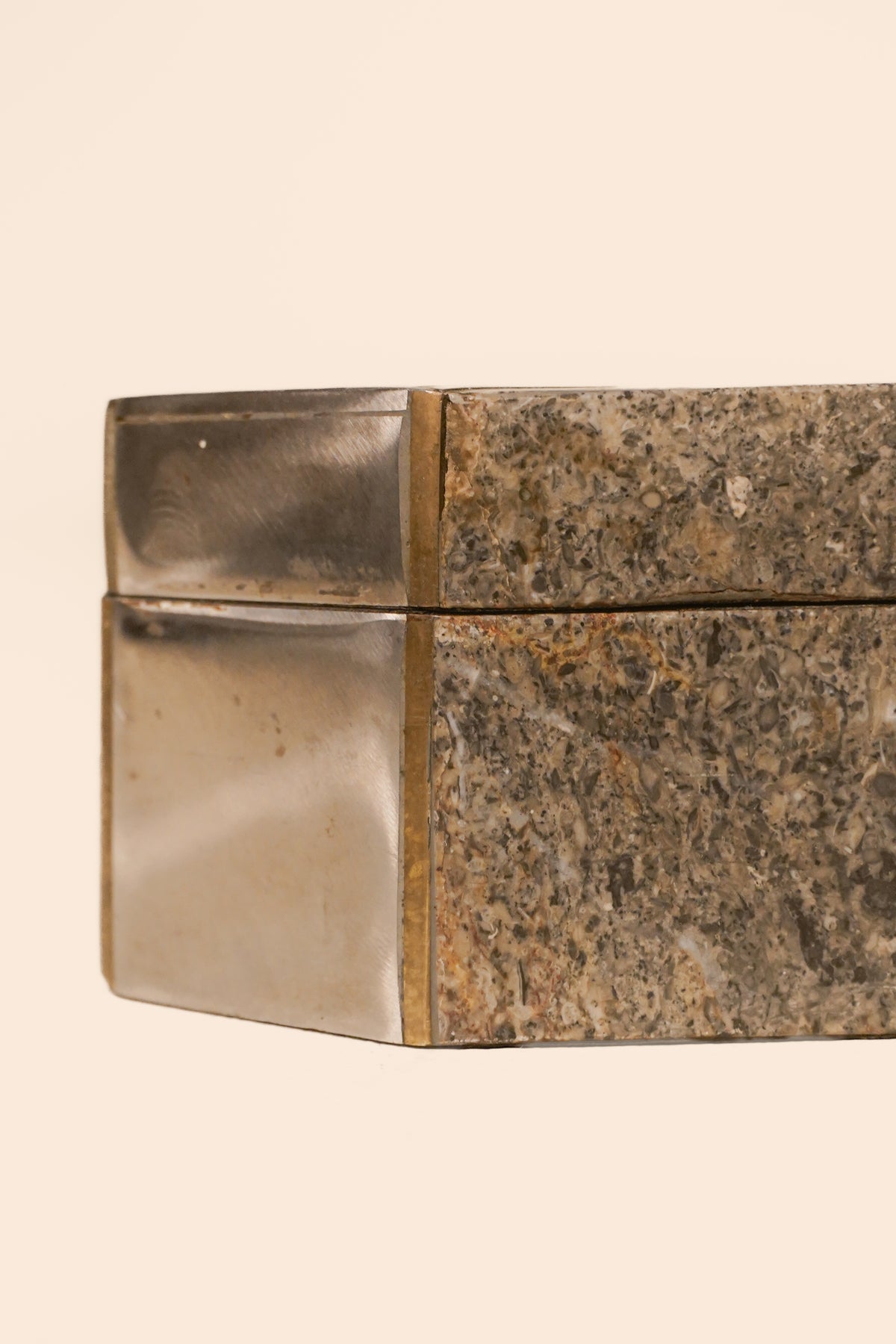 Stone Trapezoid Box by Maitland-Smith