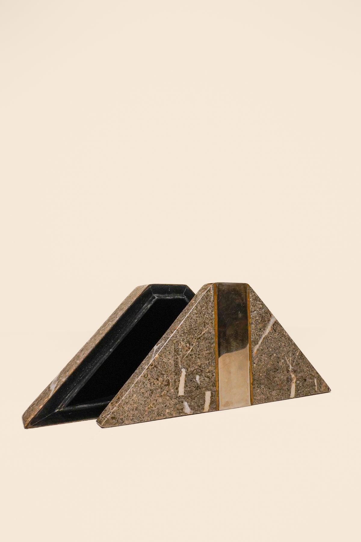 Stone Trapezoid Box by Maitland-Smith