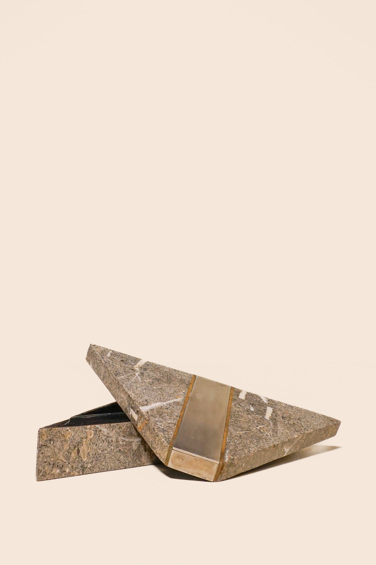 Stone Trapezoid Box by Maitland-Smith