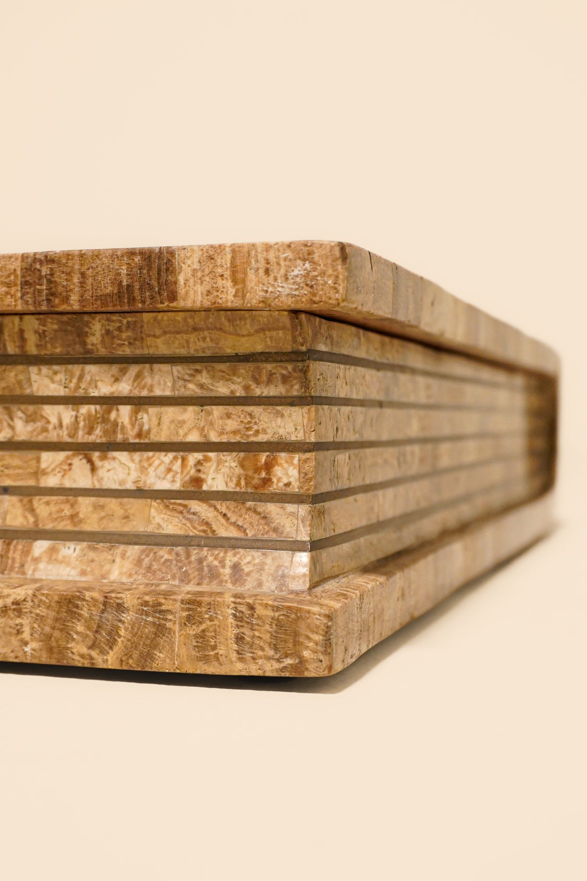 Tessellated Marble Book-Form Box by Maitland-Smith