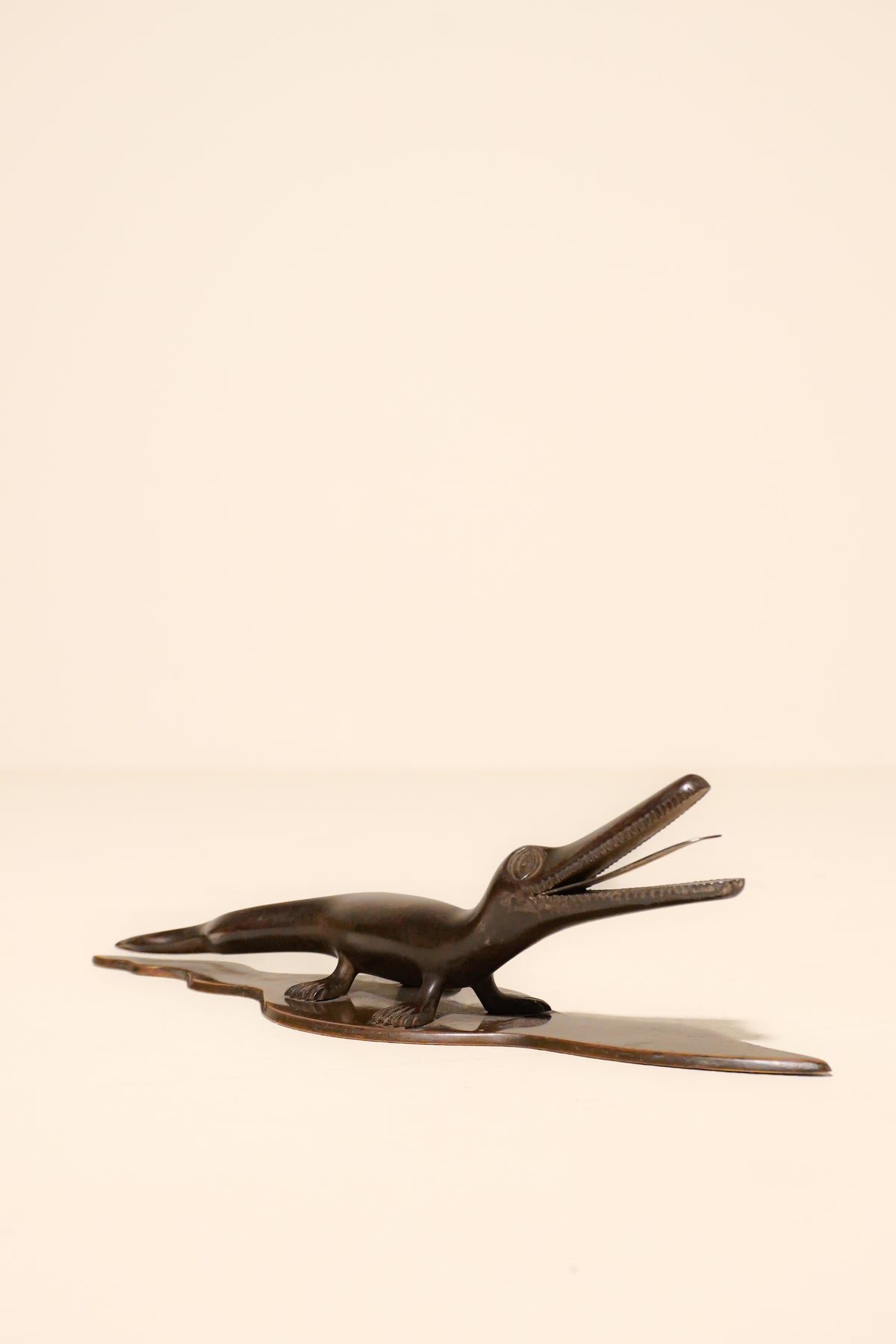 Cast Bronze Alligator