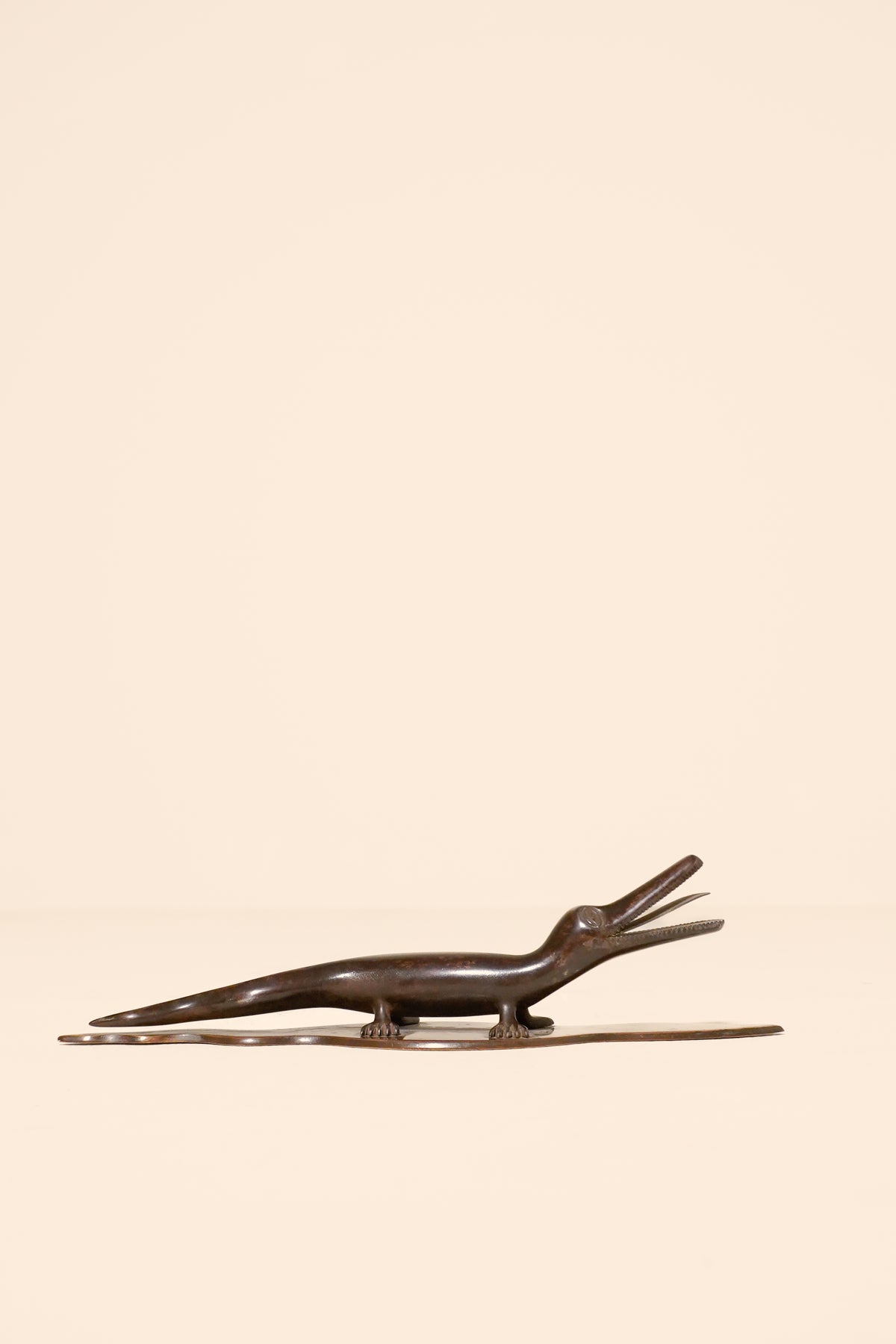 Cast Bronze Alligator