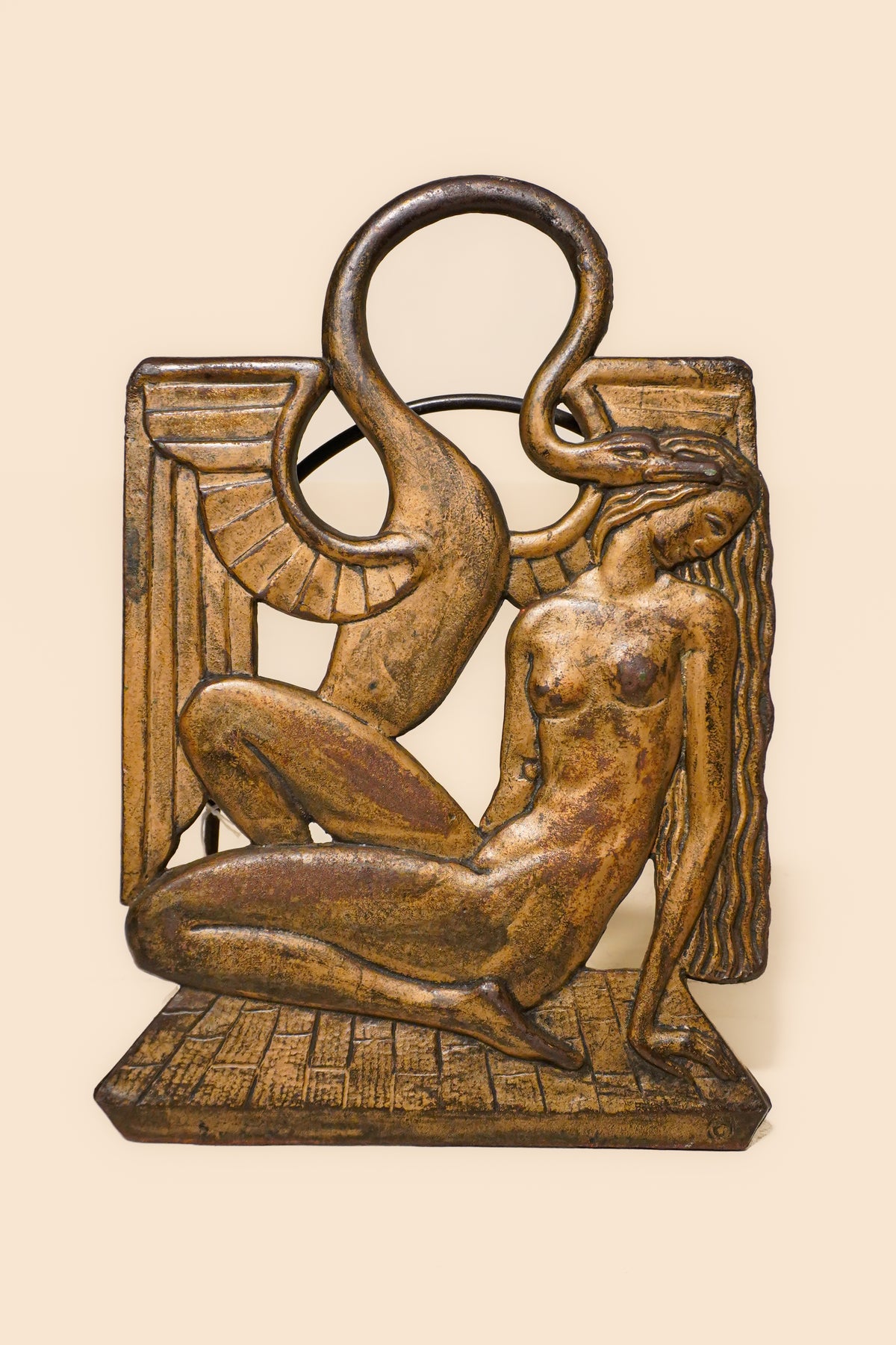 Art Deco Figural Magazine Rack — 20th Century
