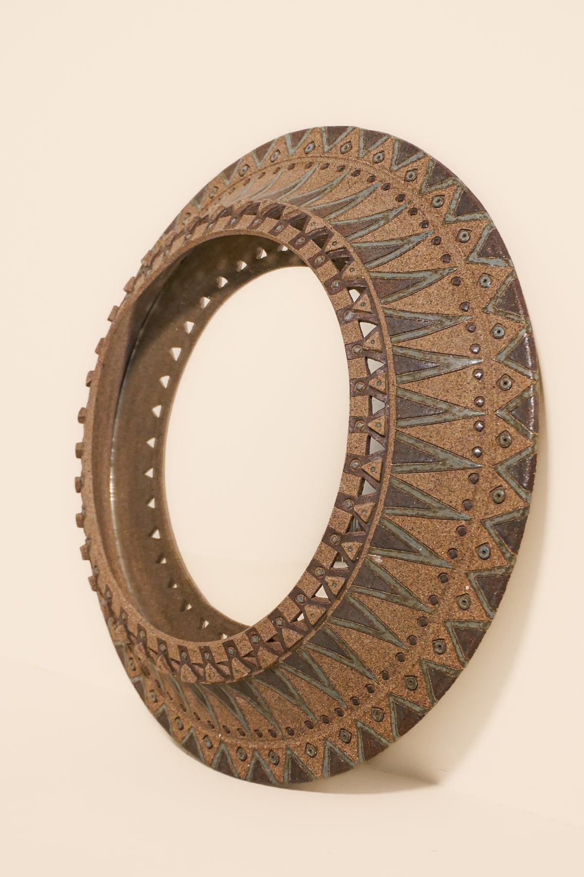 French Ceramic Mirror — Circa 1960s/70s