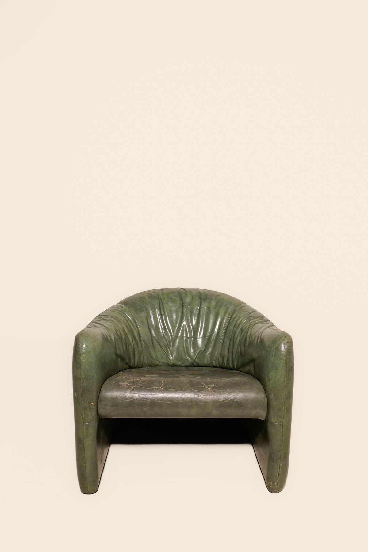 Pair of Leather Club Chairs by Jules Heumann for Metropolitan — 1970s USA