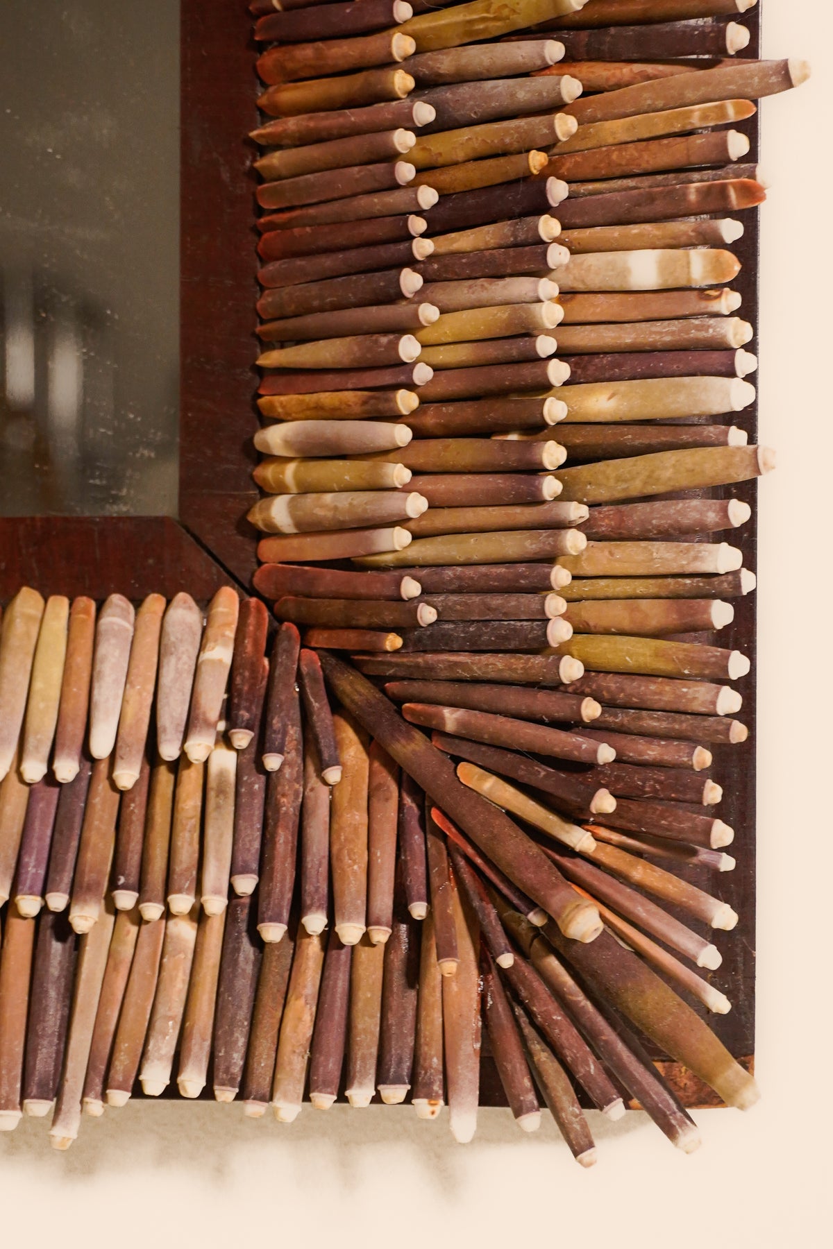 Sculptural Sea Urchin Spine Mirror