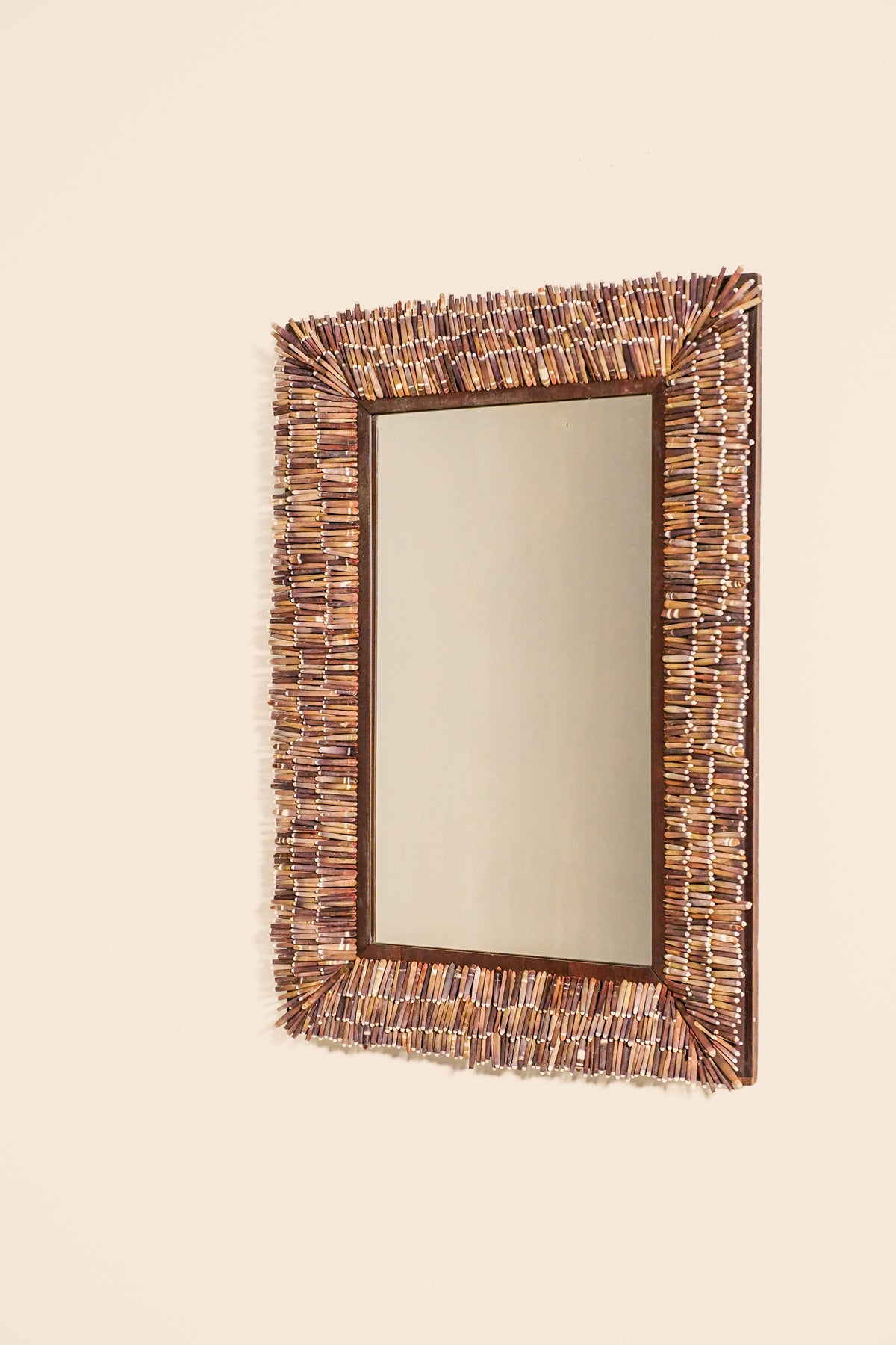 Sculptural Sea Urchin Spine Mirror