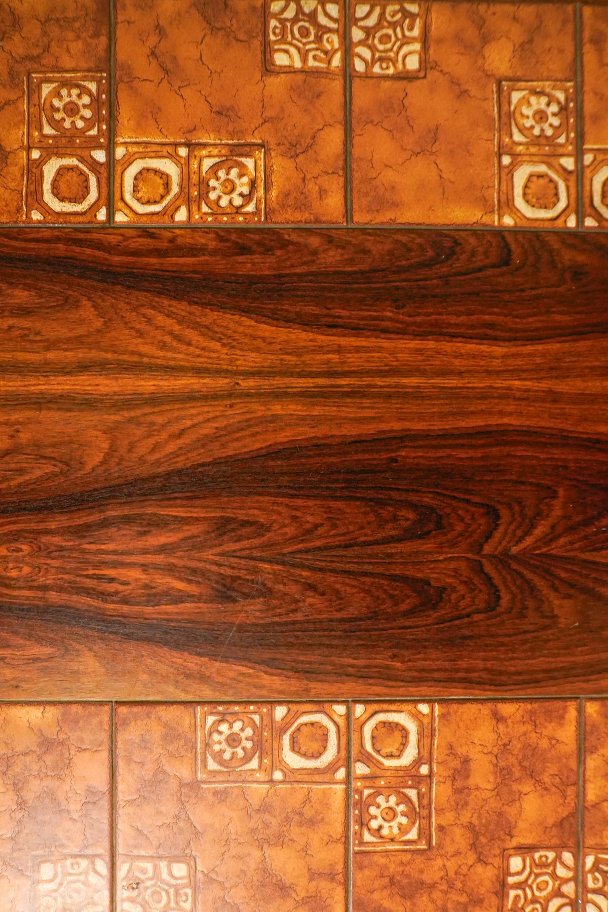 Rosewood and Ceramic Tile Cocktail Table — 1960s