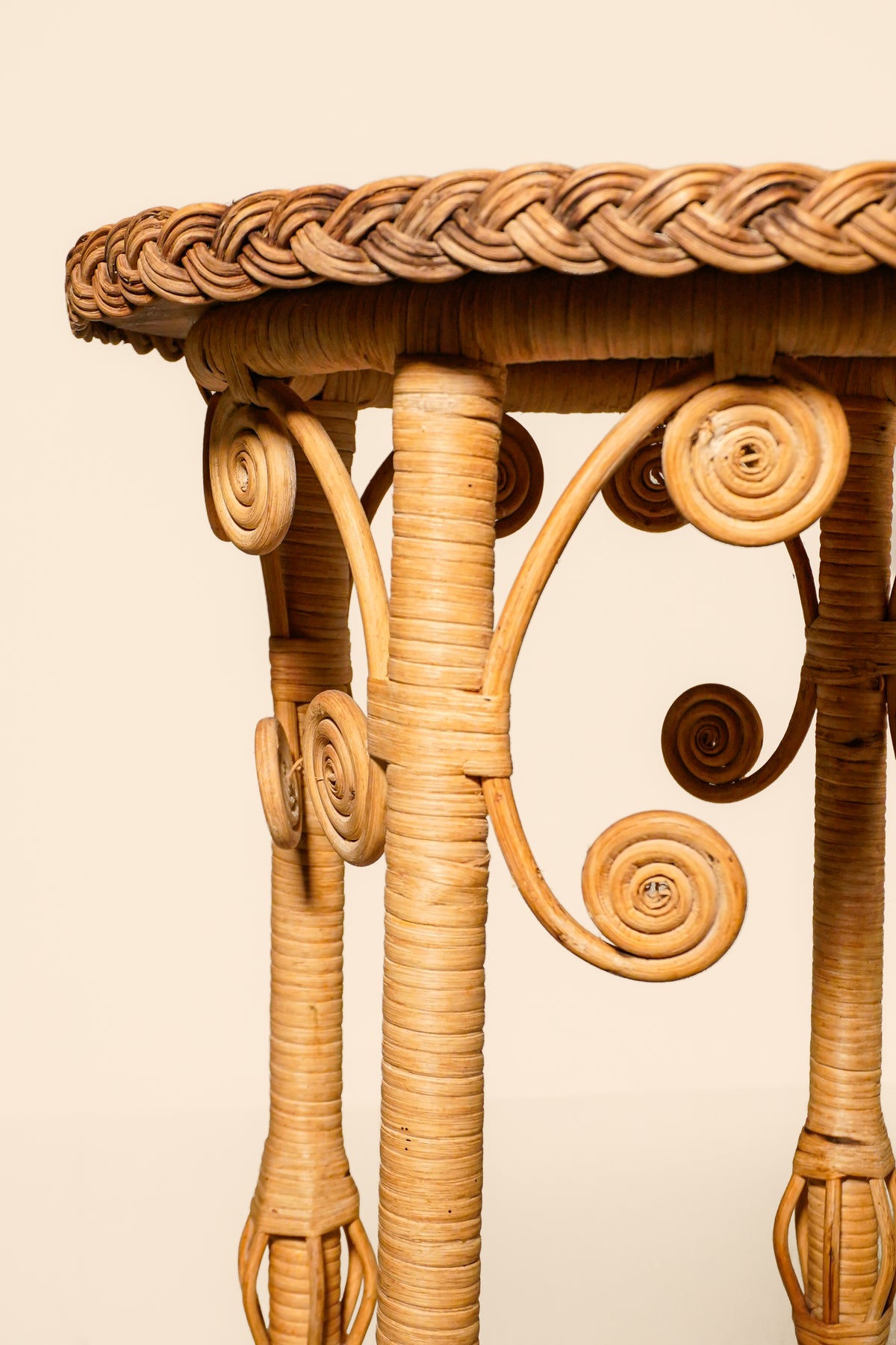 Rattan Plant Stand — France, 1960s