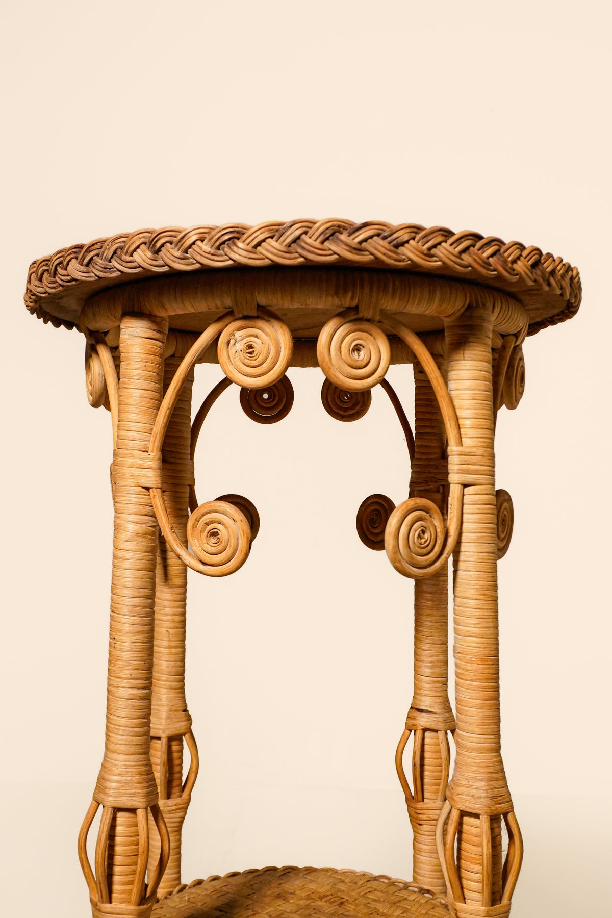 Rattan Plant Stand — France, 1960s