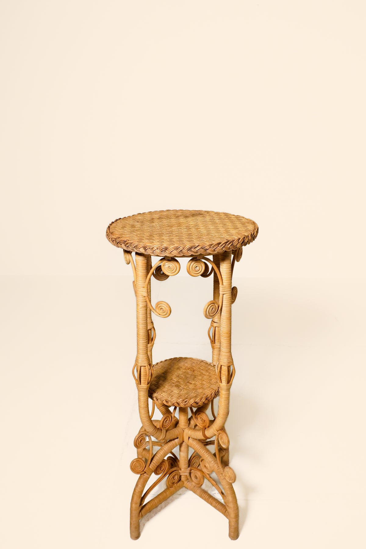 Rattan Plant Stand — France, 1960s