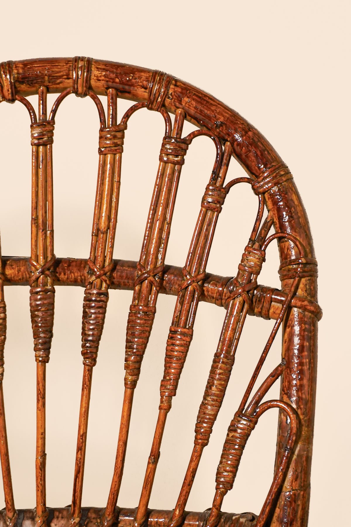 Pair of Bamboo and Rattan Chairs, Rohé Noordwolde — circa 1950's