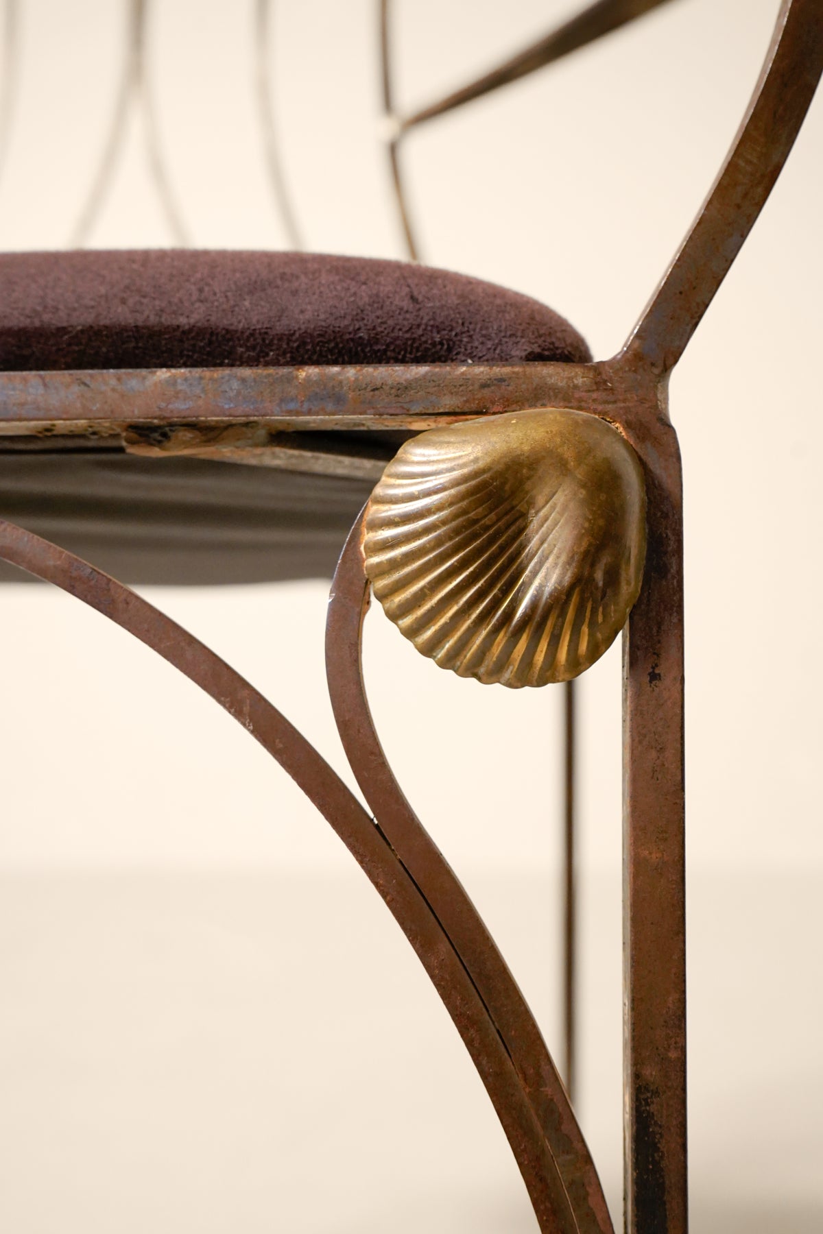 Art Deco Wrought-Iron Armchair — France 1930s