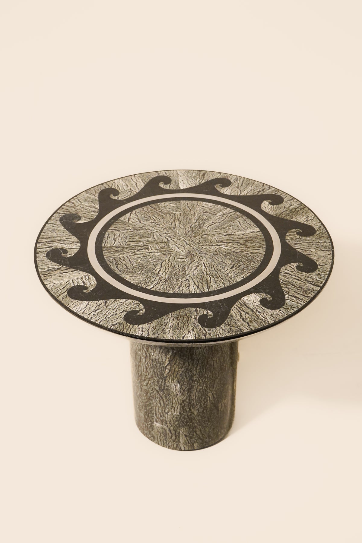 Tavola for Oggetti Tessellated Stone Drink Table — Italy 1980s