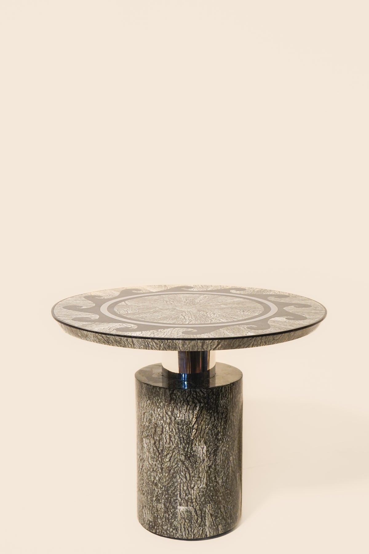 Tavola for Oggetti Tessellated Stone Drink Table — Italy 1980s