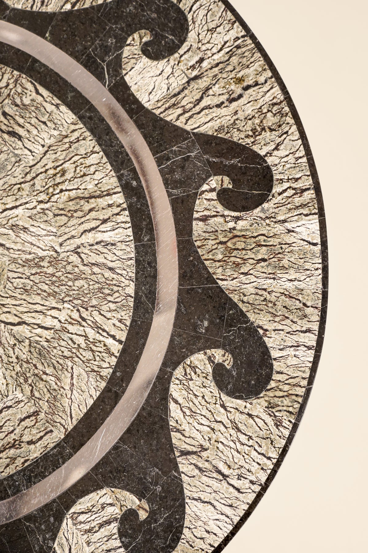 Tavola for Oggetti Tessellated Stone Drink Table — Italy 1980s