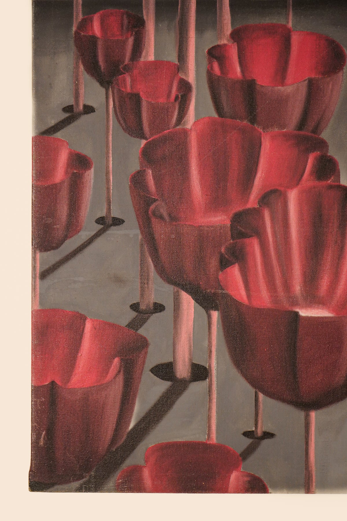 Surrealist Landscape on Canvas  — USA Mid-20th Century