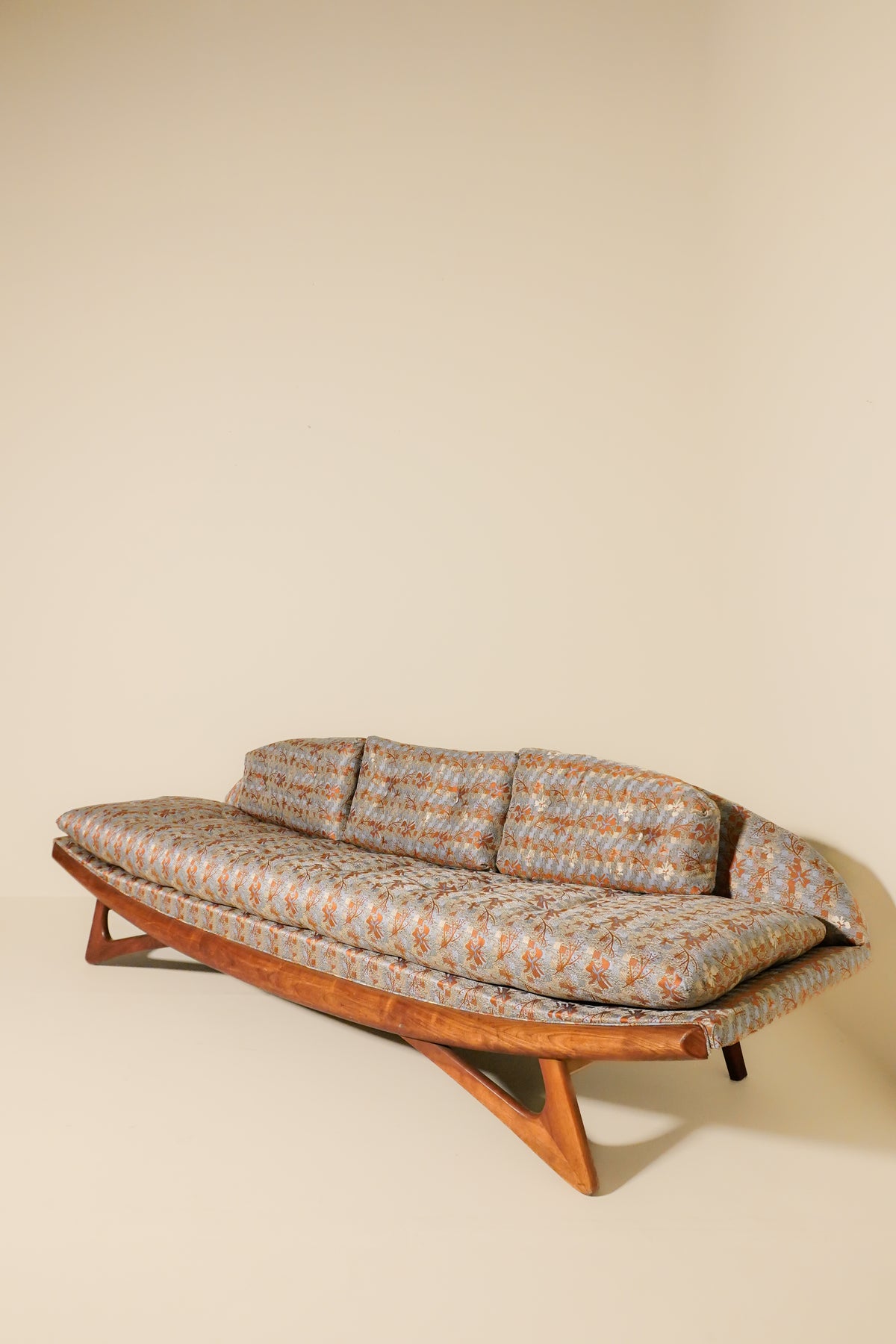 Walnut Gondola Sofa by Adrian Pearsall