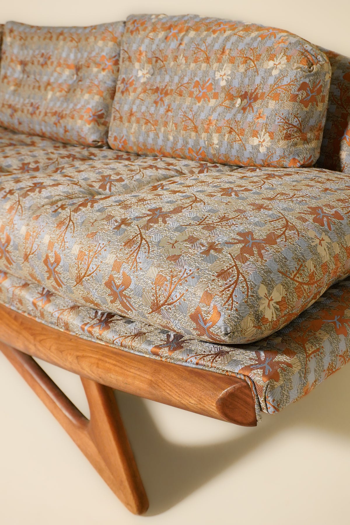 Walnut Gondola Sofa by Adrian Pearsall