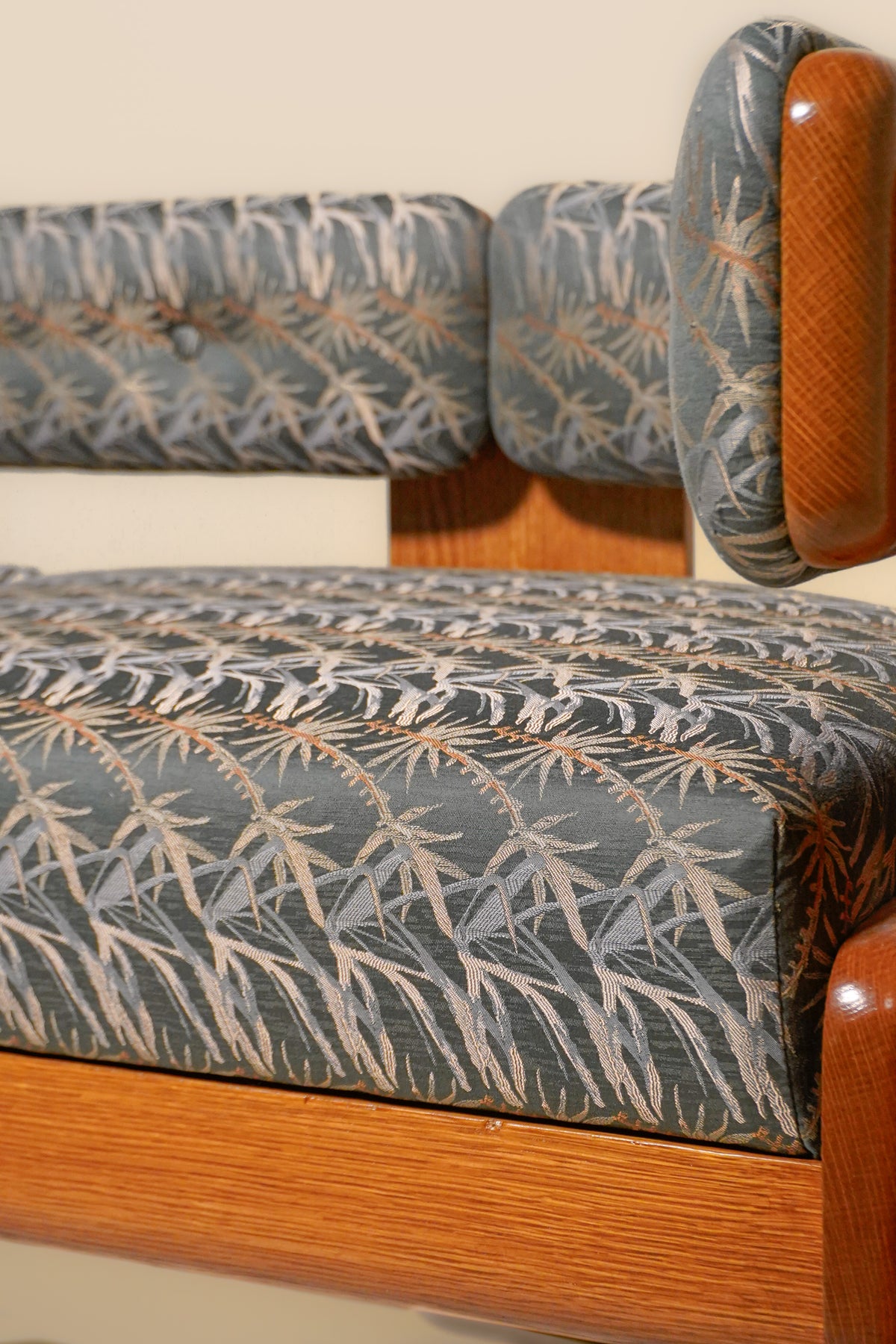 Oak Settee by Jens Risom — 1970s
