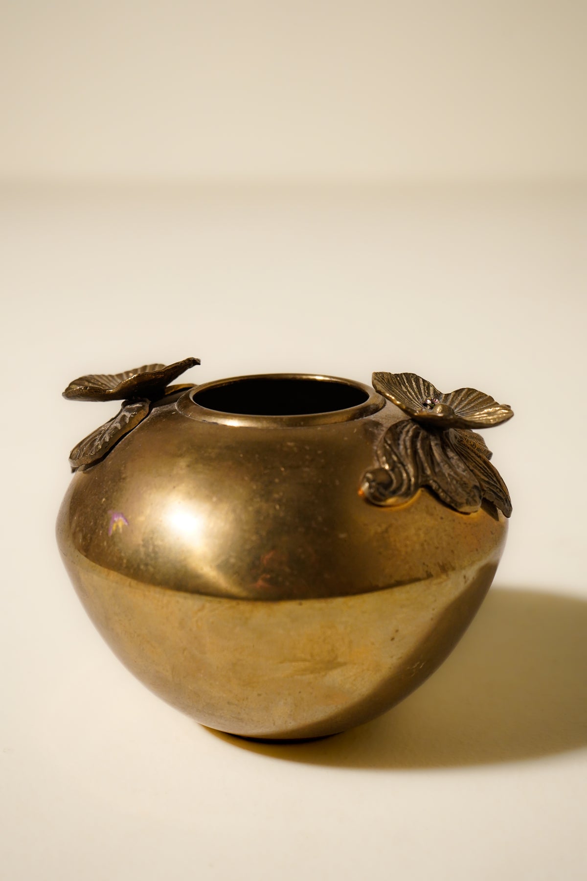 Vintage Nouveau Brass Vase