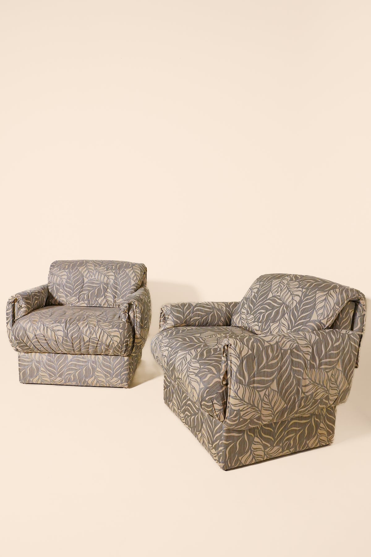 Pair of Upholstered Lounge Chairs