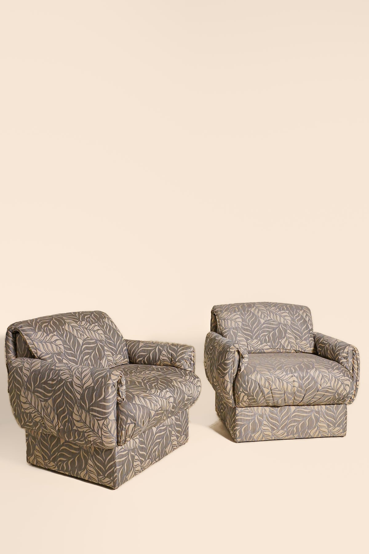 Pair of Upholstered Lounge Chairs