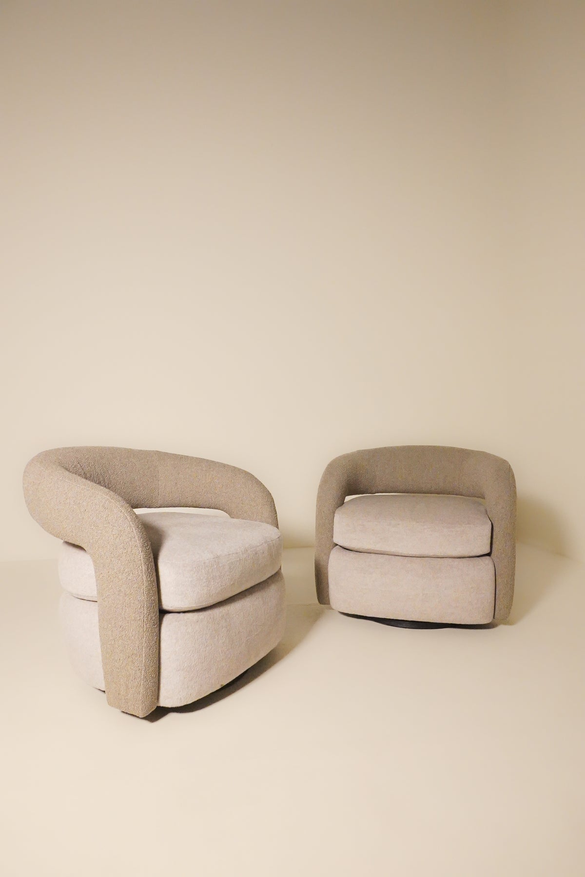 Pair of Weiman "Targa" Swivel Lounge Chairs
